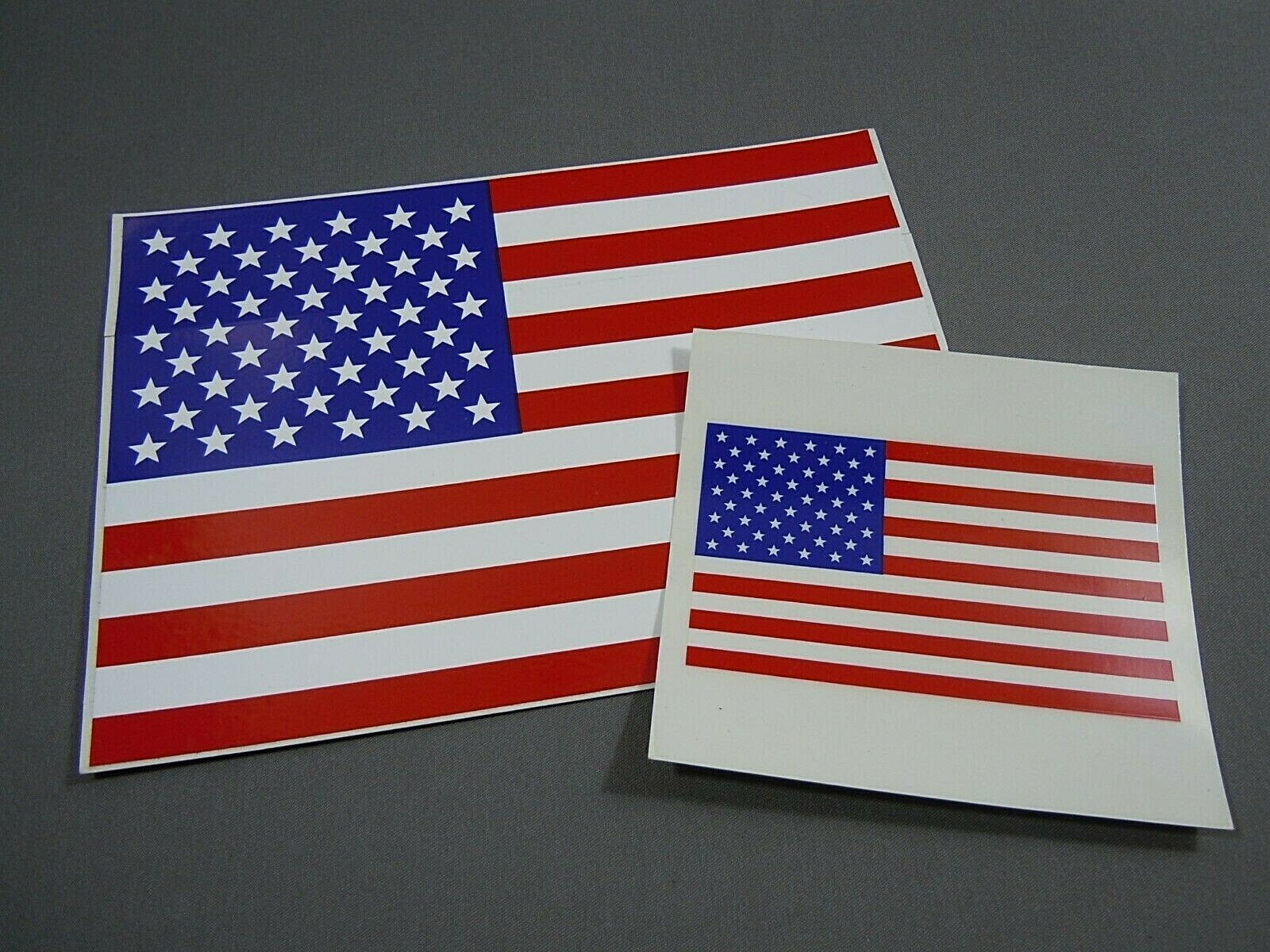 Pair United States Flag Decals-Vinyl Sticker 2 sizes 7×5 – 3.5×2