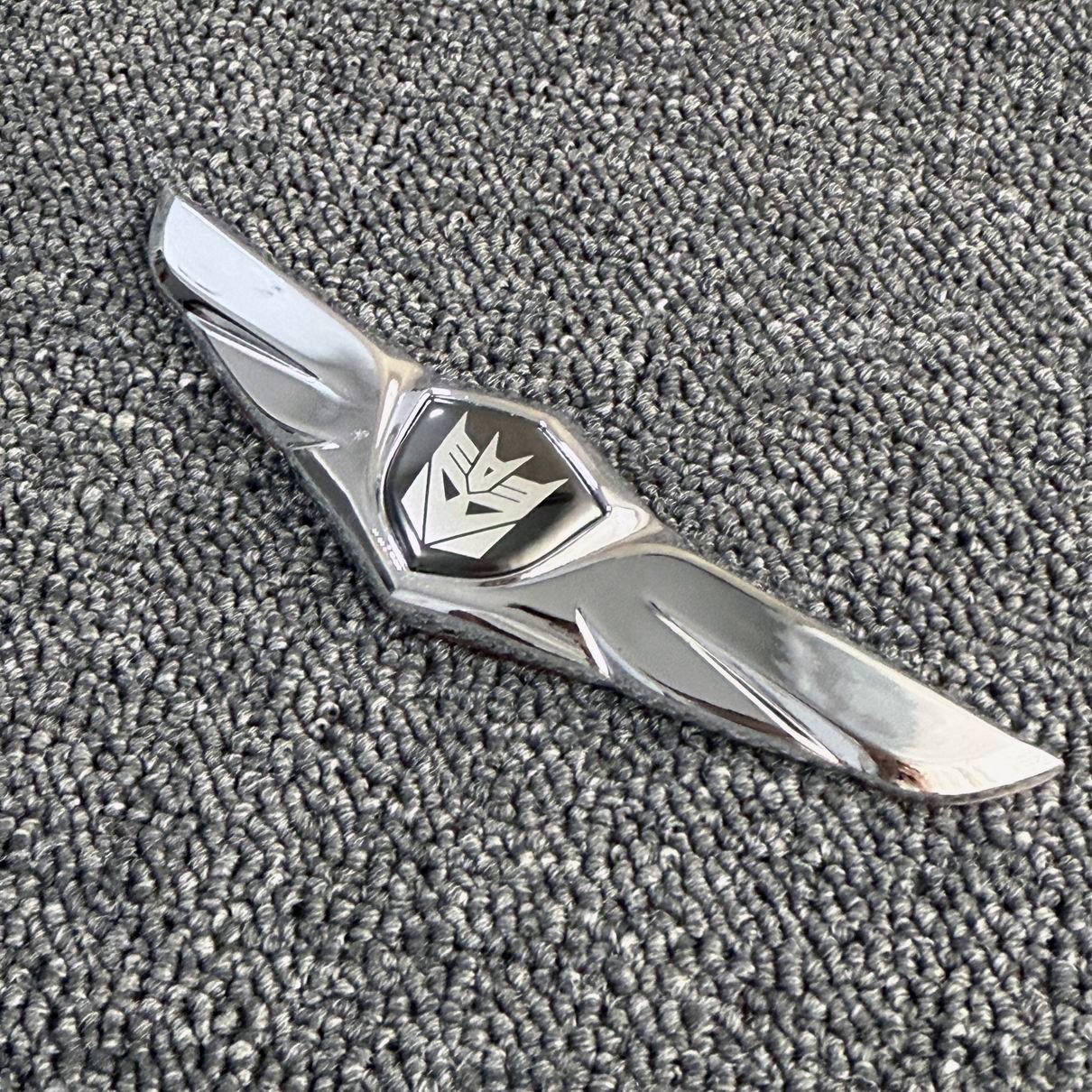 Car Metal 3D Transformers Decepticons Front Hood Rear Trunk Lid Badge Emblem