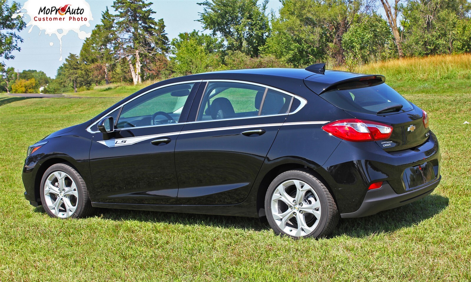 2016-2019 Chevy Cruze Upper Door Stripes Vinyl Graphic OVERPASS Decals Kit