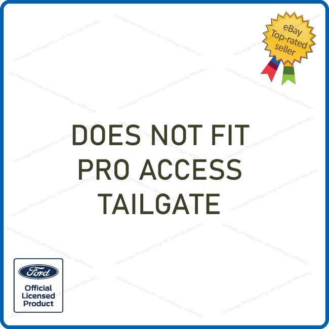 2021 Ford F150 Tailgate Inserts Decals Letters Stickers – GLOSS BLACK