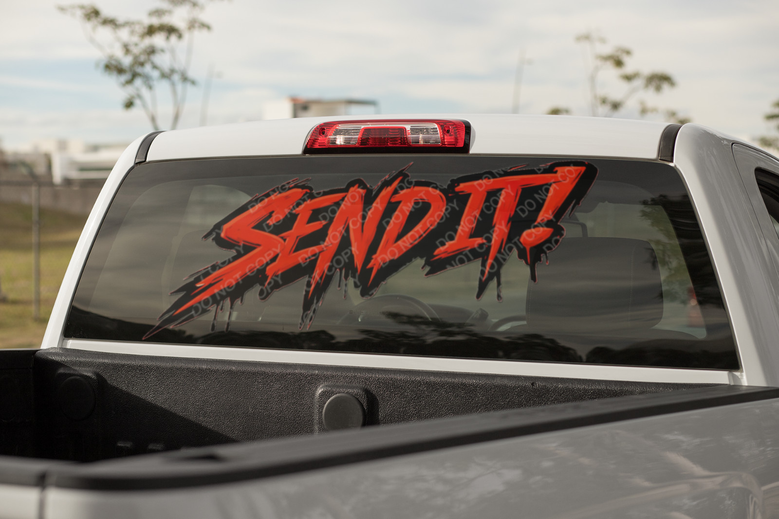 SEND IT! Motocross Decal Dirt Bike Sticker Truck Window Graphic MX Supercross