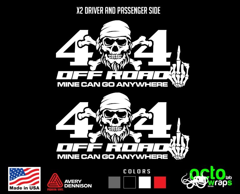 fit nissan frontier offroad 4X4 RAM 1500 F150 Silverado Sierra decal sticker top