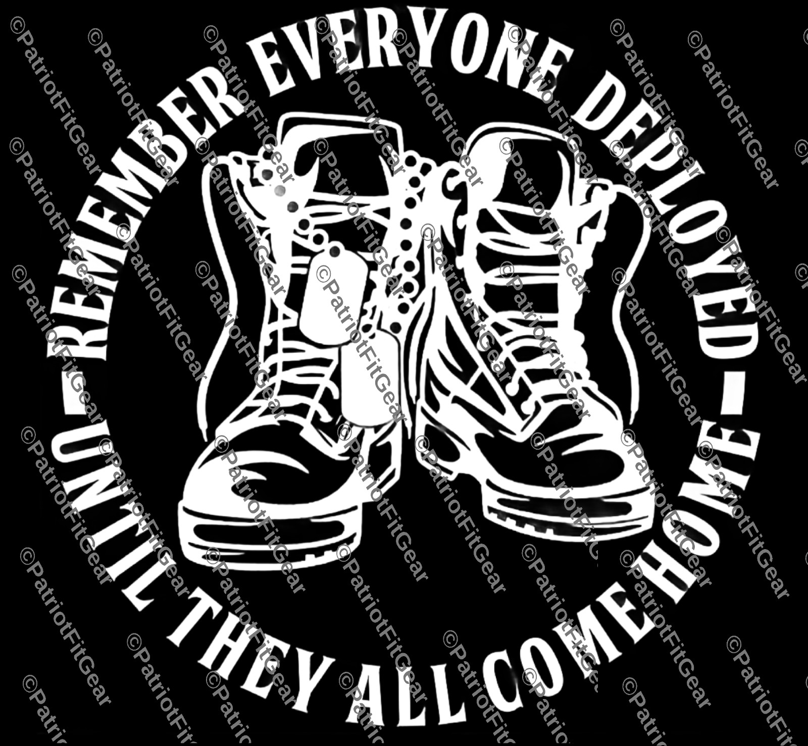 Remember Everyone Deployed,RED,Support Our Troops,,Military,Custom Vinyl Decal