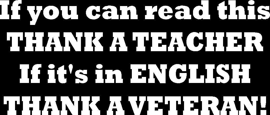 If You Can Read This Thank a Veteran Vinyl Car Window Decal Sticker US Seller