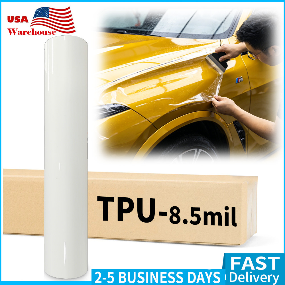 12″x5ft TPU PPF Clear Paint Protection Vinyl Film Wrap Gloss Car Scratch 8.5mil