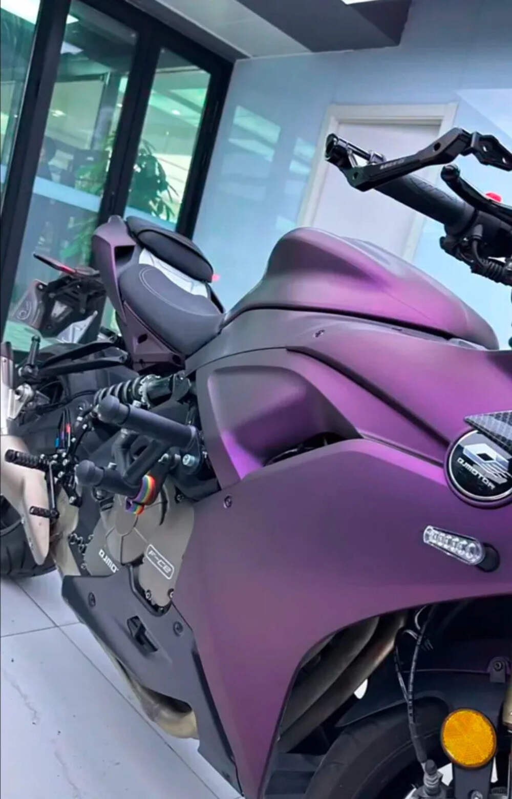 PET Ultra Matte Ghost Purple Vinyl Wrap Film Roll Self Adhesive Motorbike Car Wr