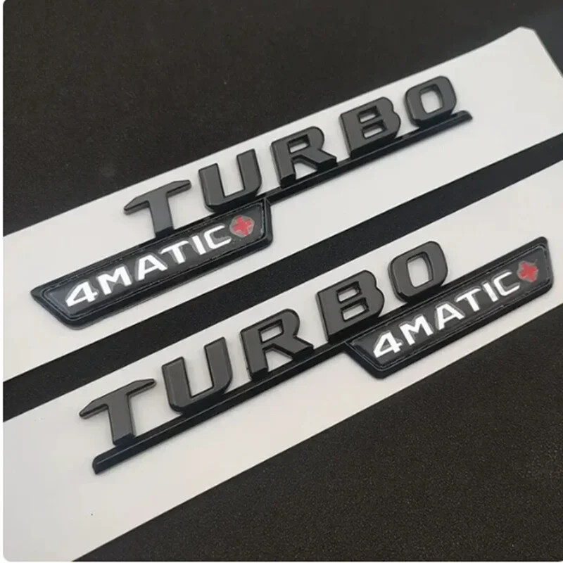 3D ABS Chrome For CLA 45 S AMG C117 C118 CLA45S TURBO Car Trunk Badge Emblem