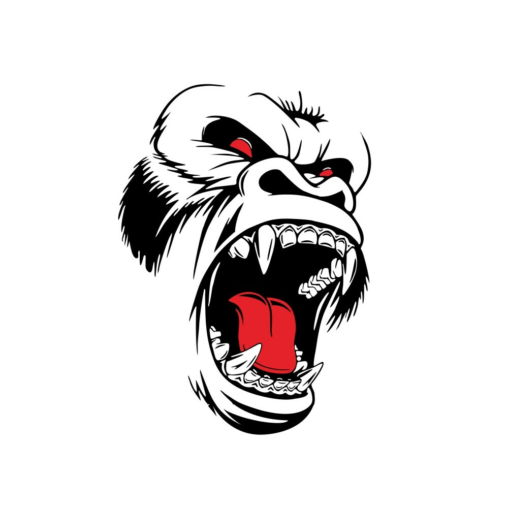 Vinyl Decal Sticker Car Side Door Window Wall Bumper Monkey Animal Horror Ape
