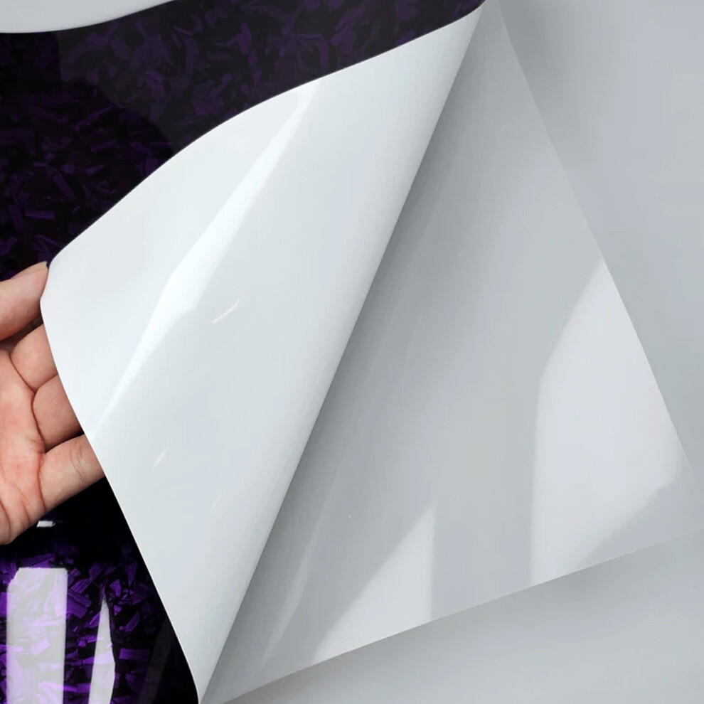 20cm*152cm Sticker Vinyl Wrap Glossy Purple Car Body Films Carbon Fiber Wrapping