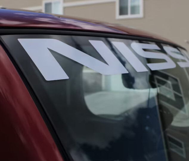 FOR NISSAN WINDSHIELDS – BANNER DIE CUT STICKER VINYL DECAL AND APPLICATION TOOL