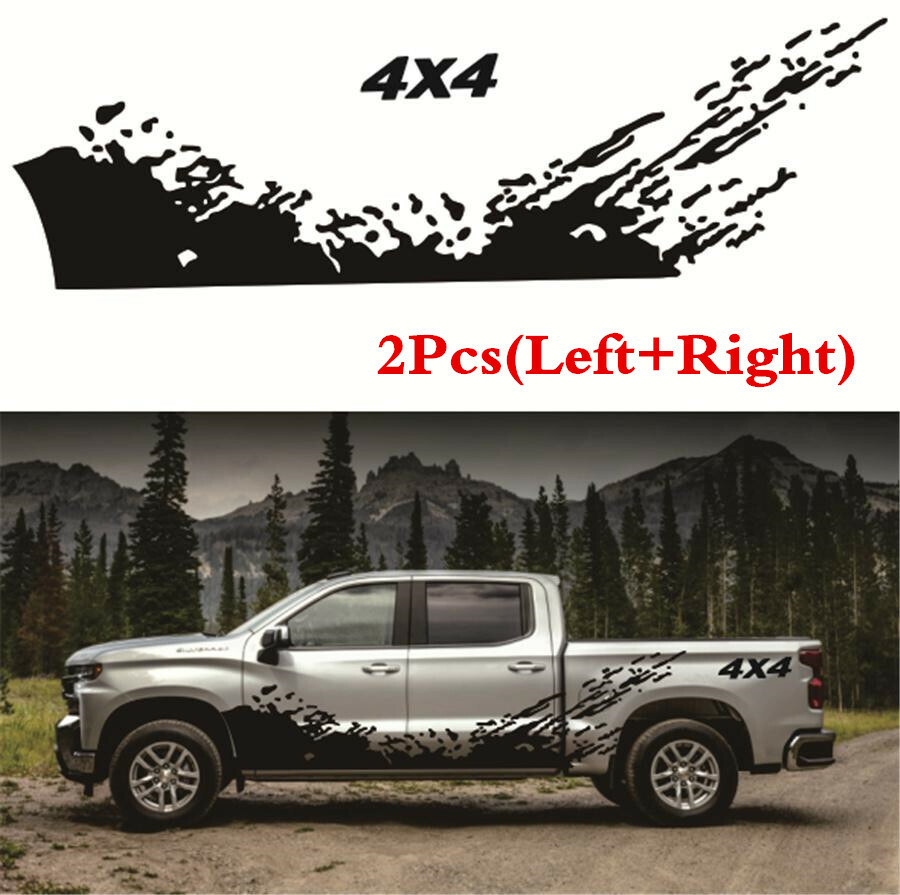 Car Splash 4×4 Off Road Truck Rear Bed Side Decal Fit For Ford F150 F250 F350
