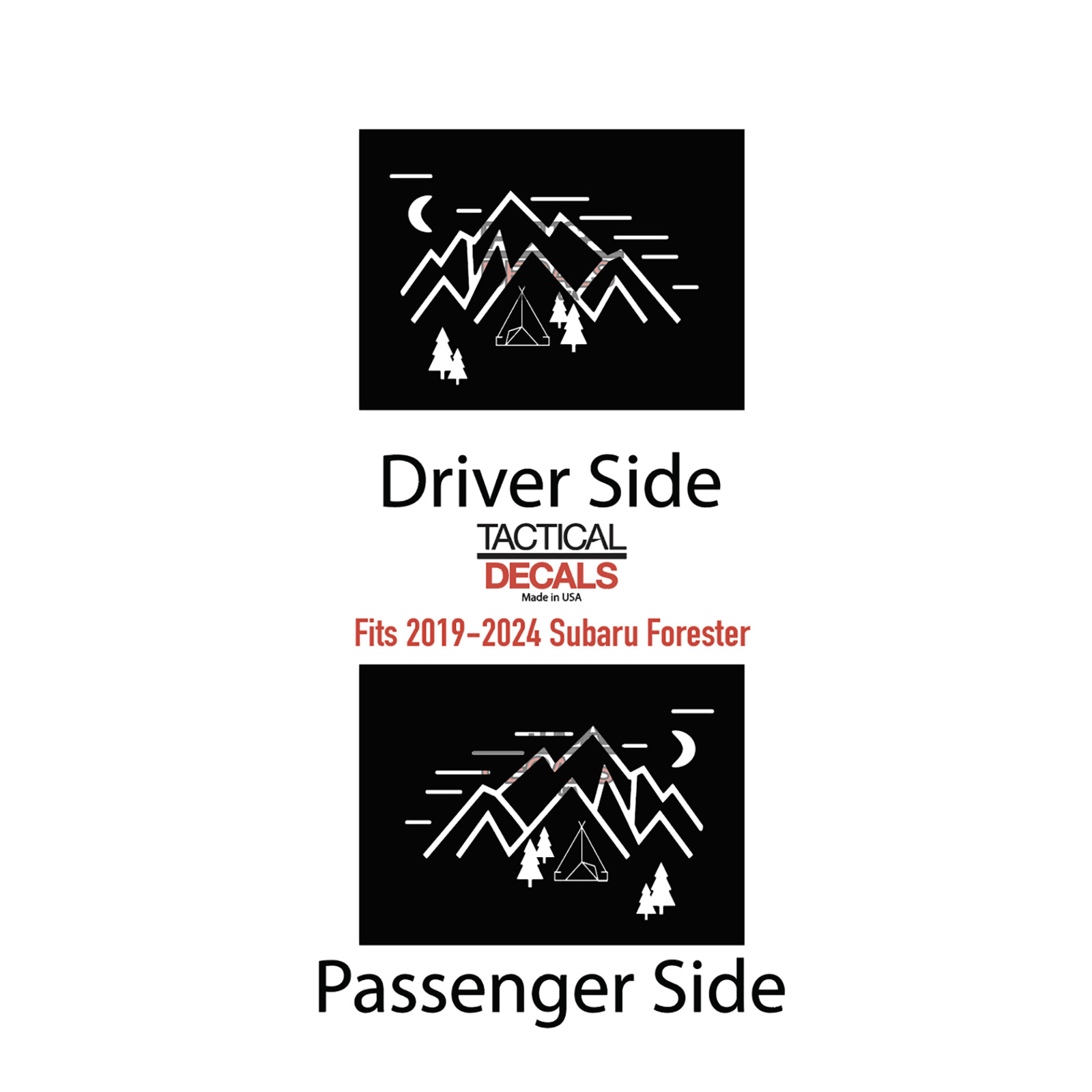 Minimalist outdoor scene design Decal for 2019-2024 Subaru Forester SK1-CX1