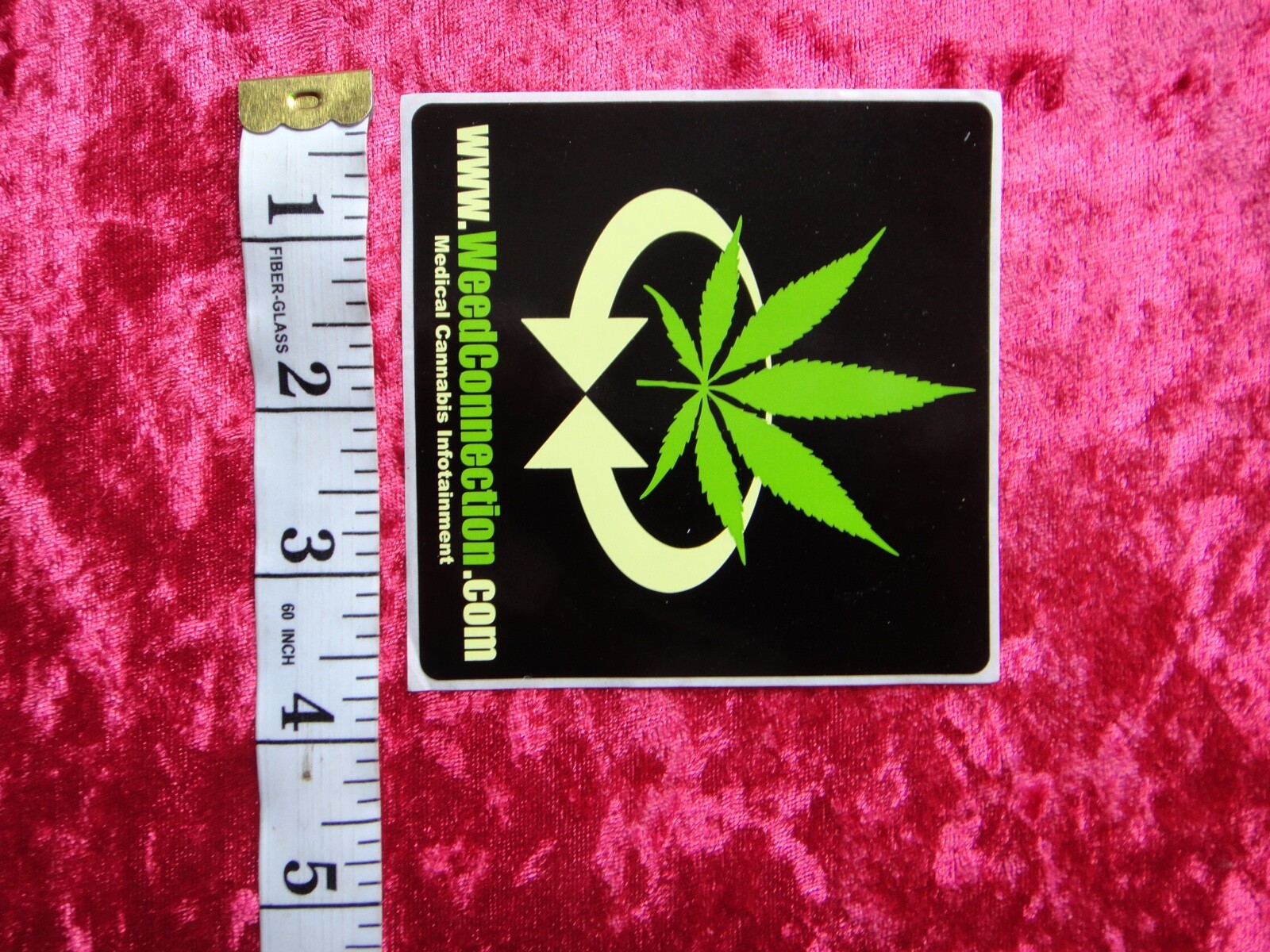 WEED CONNECTION CANNABIS 420 MARIJUANA STICKER HIP HOP 420 MEMORABILIA