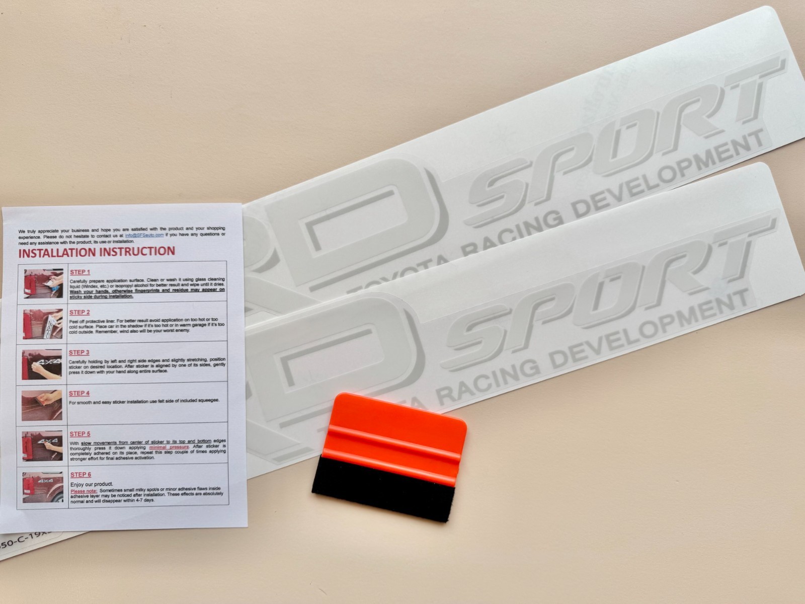 2 x Sport Stickers Compatible w/ TRD Four Wheel Drive 4×4 Decals 19 x 3 in
