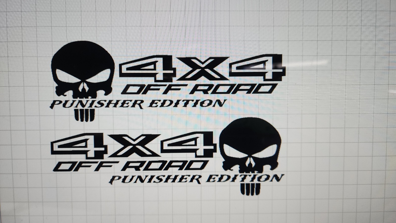 Bed side graphics 4×4 Off Road Punisher Any truck all years .Bedstripes logos