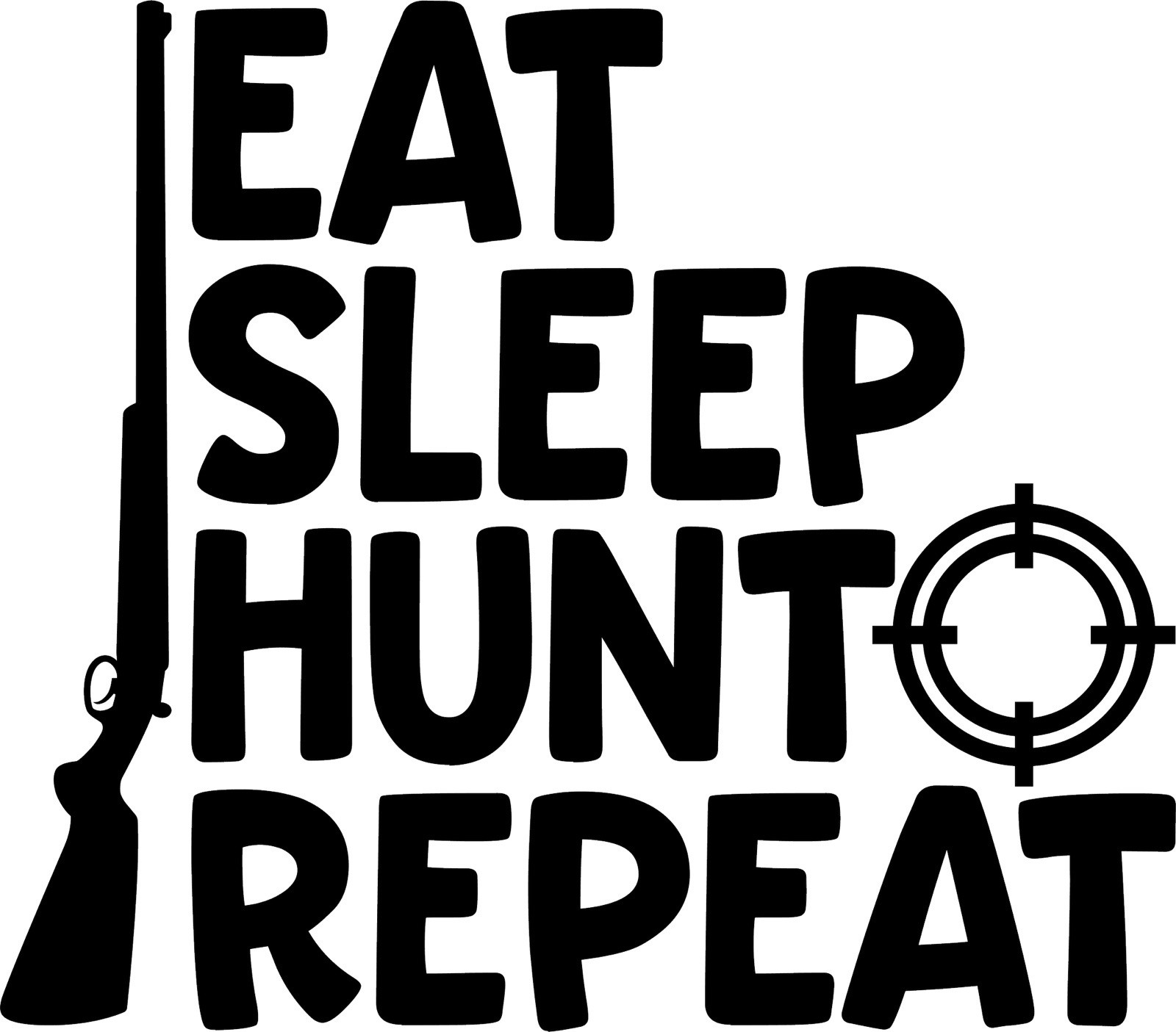 4x Eat Sleep Hunt Repeat Decal,Browning ,Vinyl Sticker Atv -Side By Side 4inx3in