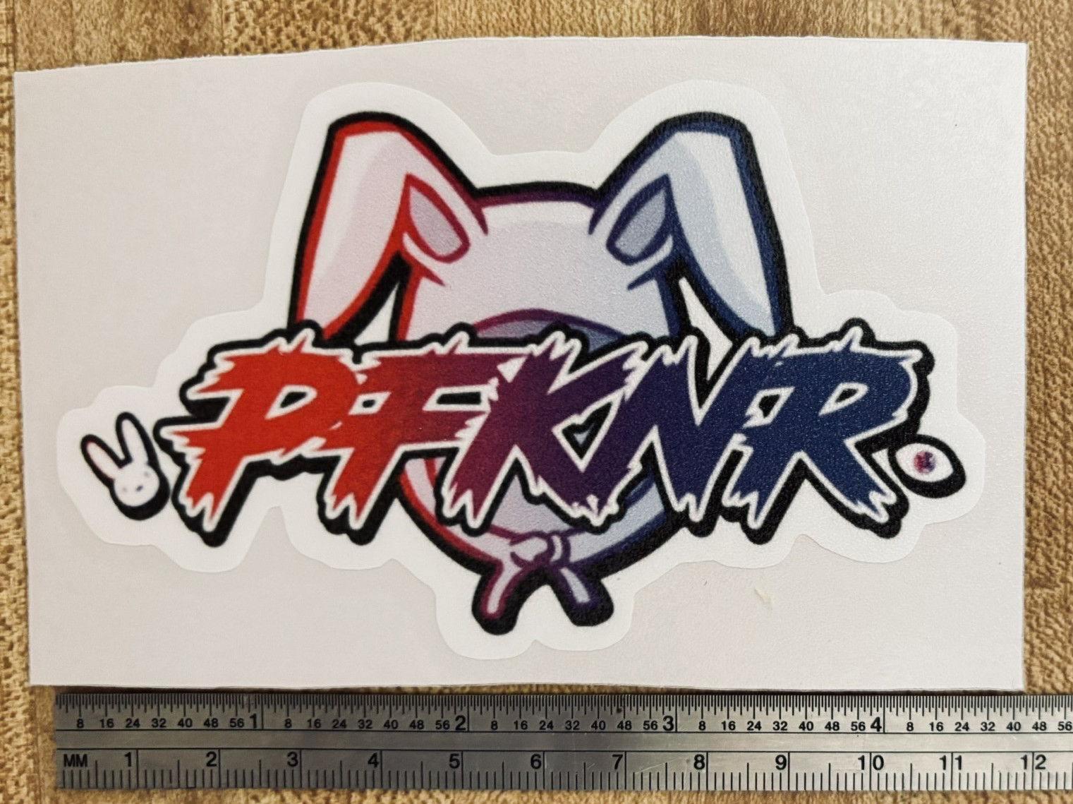 PUERTO RICO RICAN BB PFKNR Decal Sticker 2.75 H x 4.5 W inch
