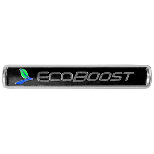 Ford EcoBoost Black and Silver Emblems/Badges (Set of 2)
