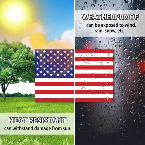 Magnet Me Up American Flag Heavy Duty Magnet Red, White & Blue – 4″ x 6″
