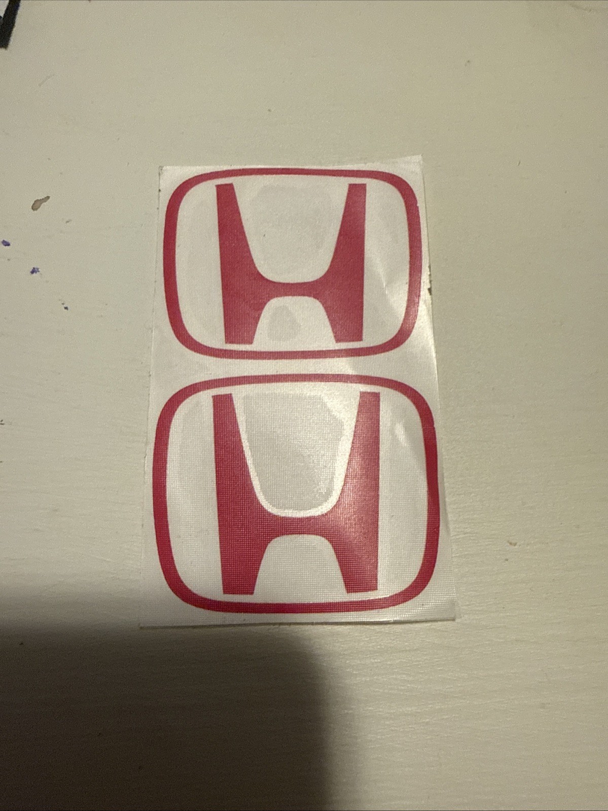 (2) Car Logo Vinyl Decals Honda Civic Accord Racing