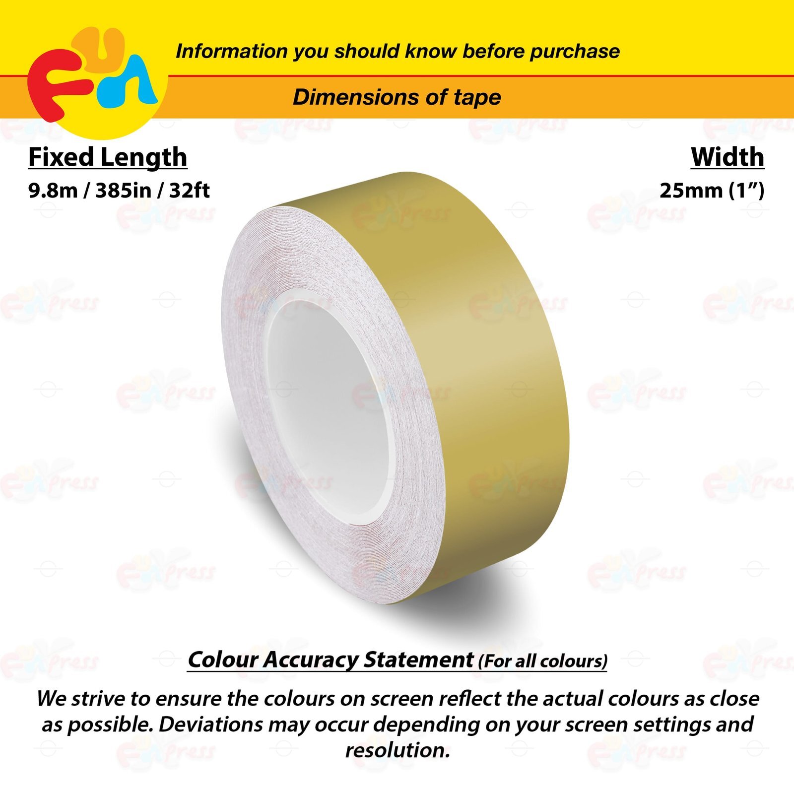 MATTE GOLD 1″ PIN STRIPE Car Model Motorcycle Decal TAPE Vinyl Sticker 25mm