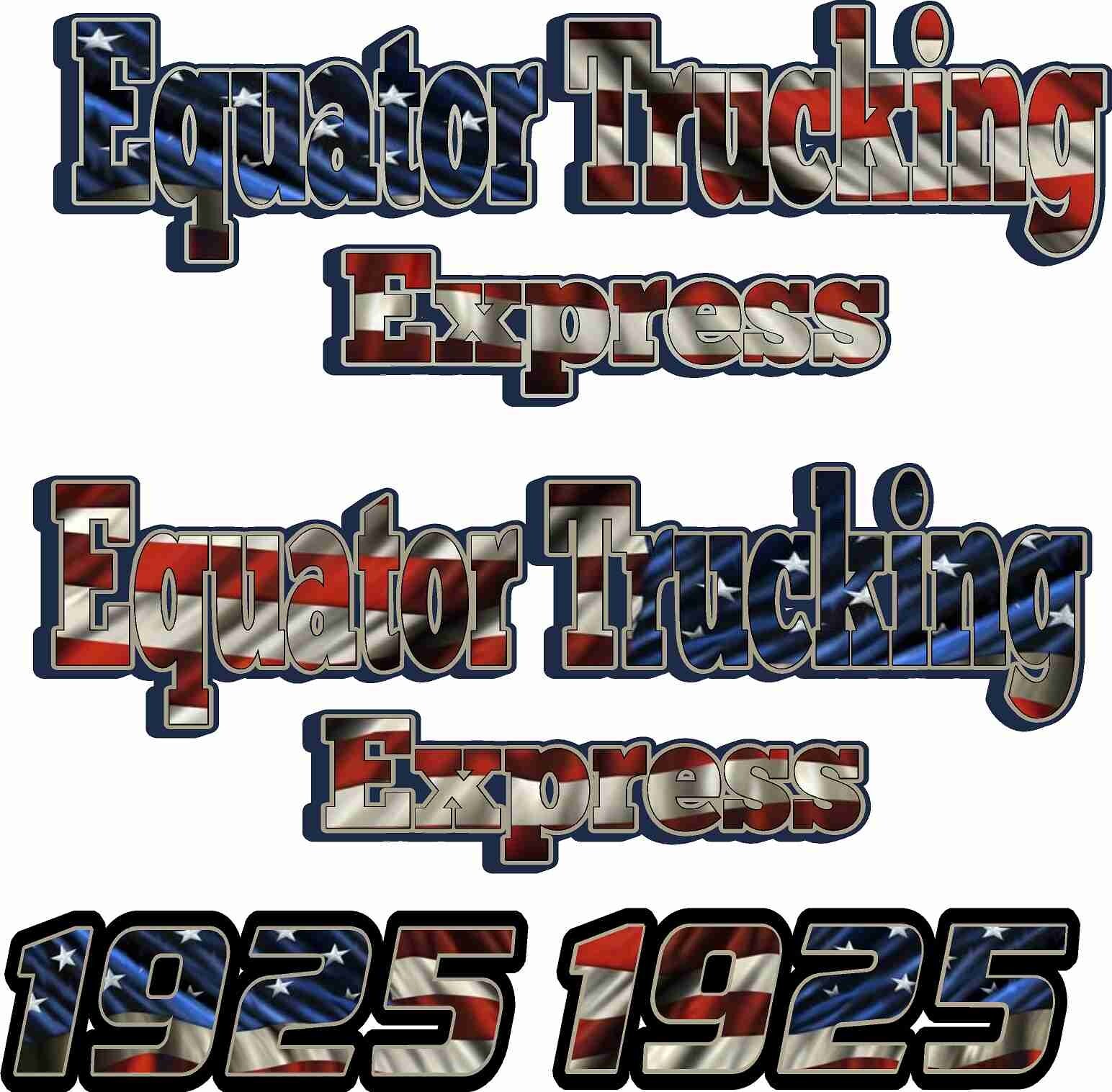 Set of Custom Vinyl Truck Door Lettering | Company Business Truck Door Lettering