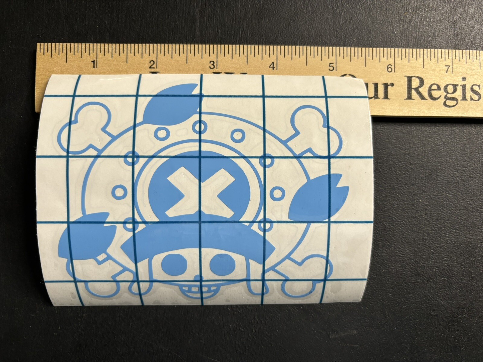 One piece Chopper Jolly Roger Vinyl Decals