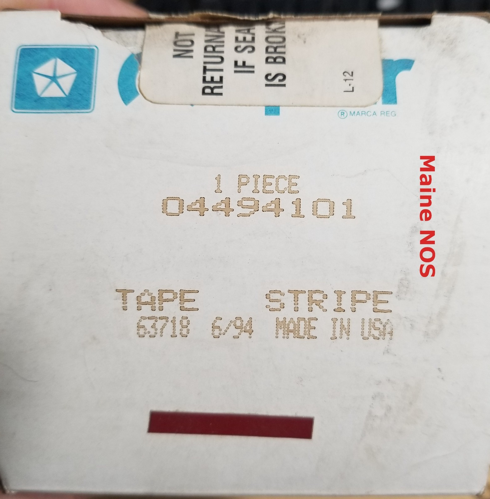 OEM Mopar 4494101 1982 – 85 Mini Van