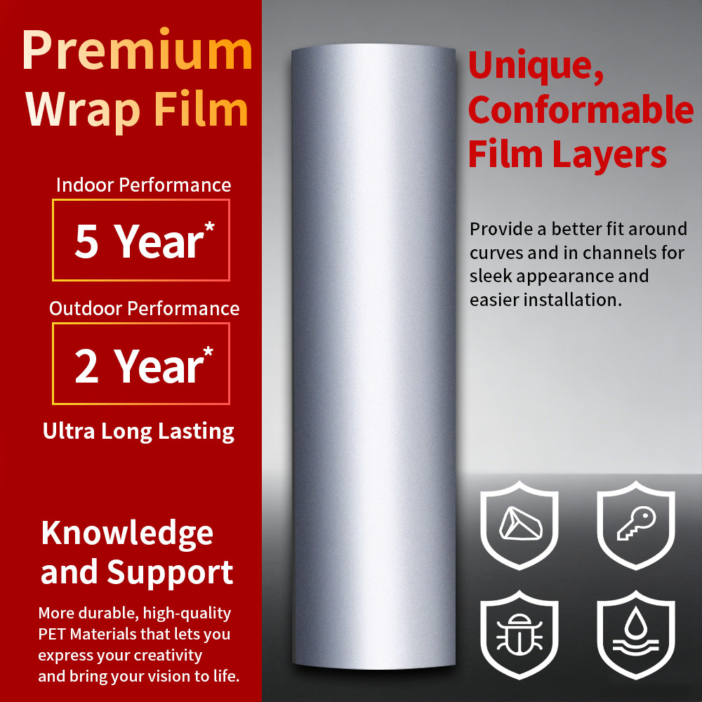 12″ x 60″ Silver Chrome Mirror Vinyl Film Wrap Sticker Stretchable 1ft x 5ft
