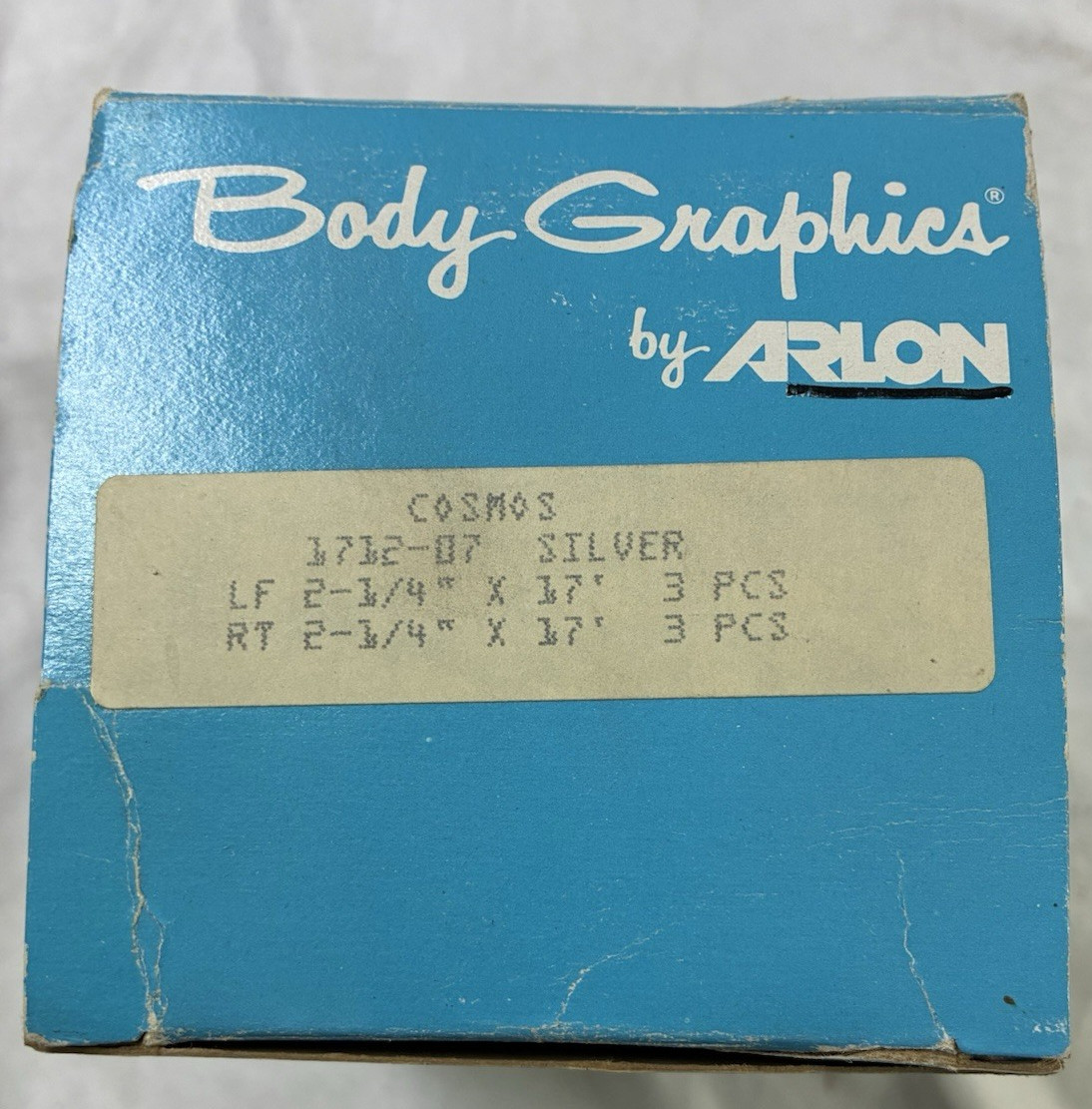 NOS Body Graphics Stripe Kit by ARLON ; Cosmos; Silver; 1712-07