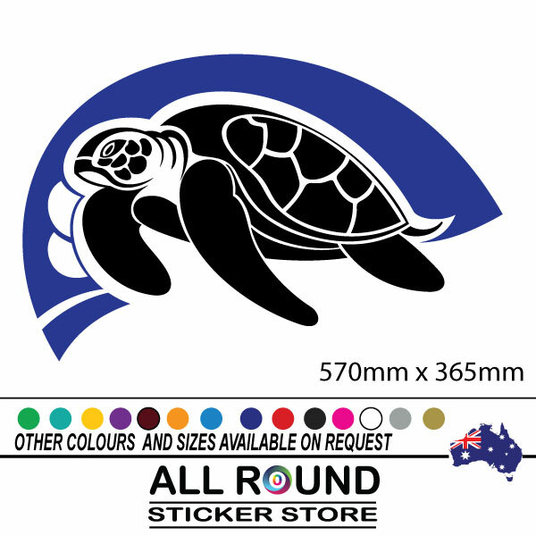 TURTLE Decal for Vehicle Boat RV Campervan Caravan Motorhome 570MM C3