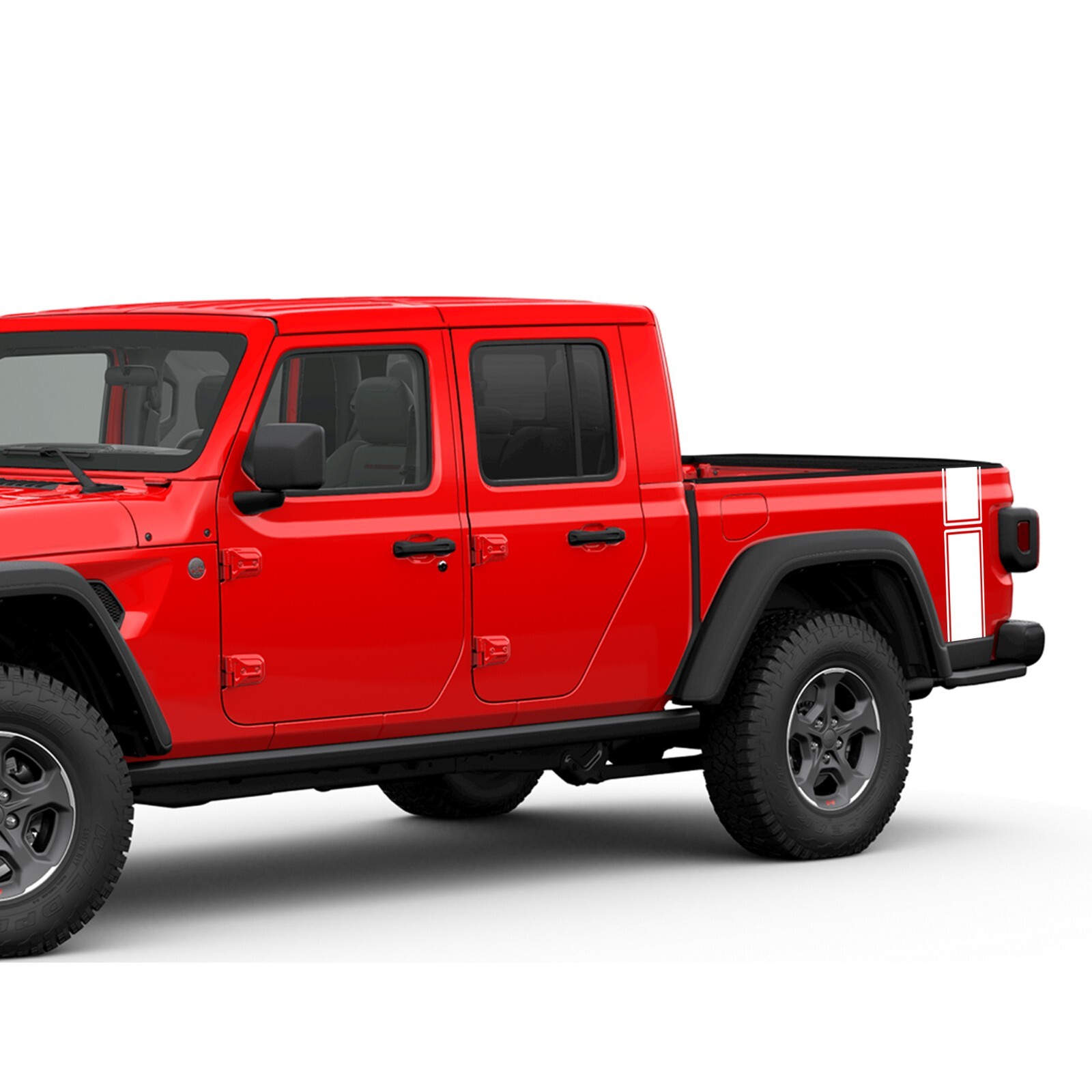 Bed stripes graphics stickers decal compatible with Jeep Gladiator