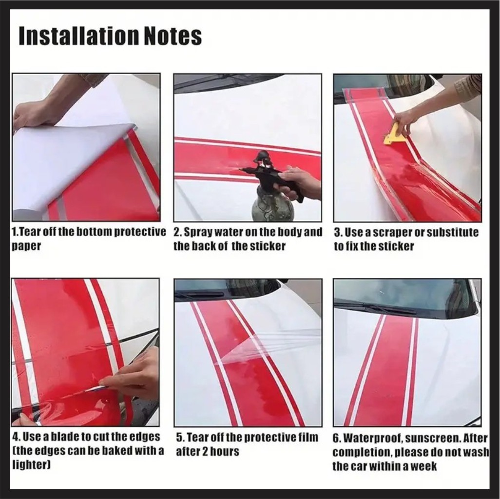 Side Stripe Custom Decal Kit Fits Porsche 997 & 991/992 911 Models