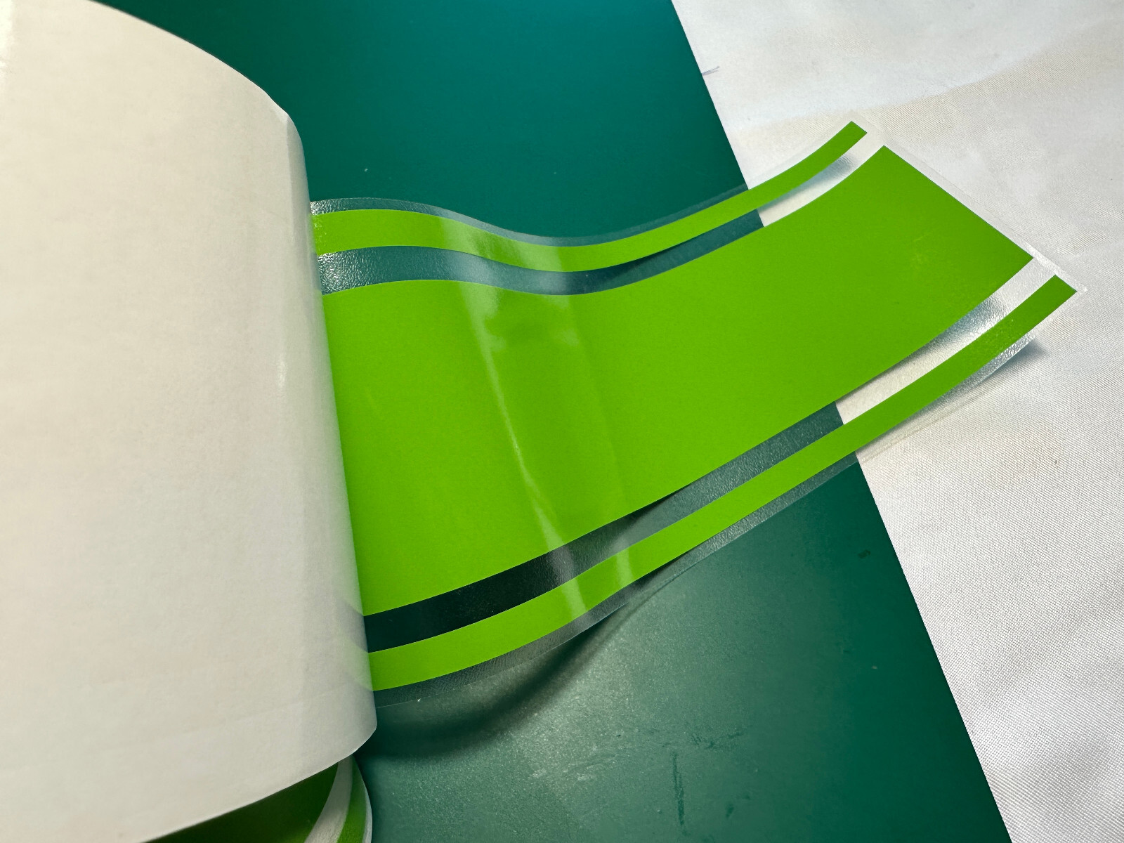 2″ Lime Green Glossy Vinyl Racing Stripes Decal Trailer Boat Windows Pinstripes