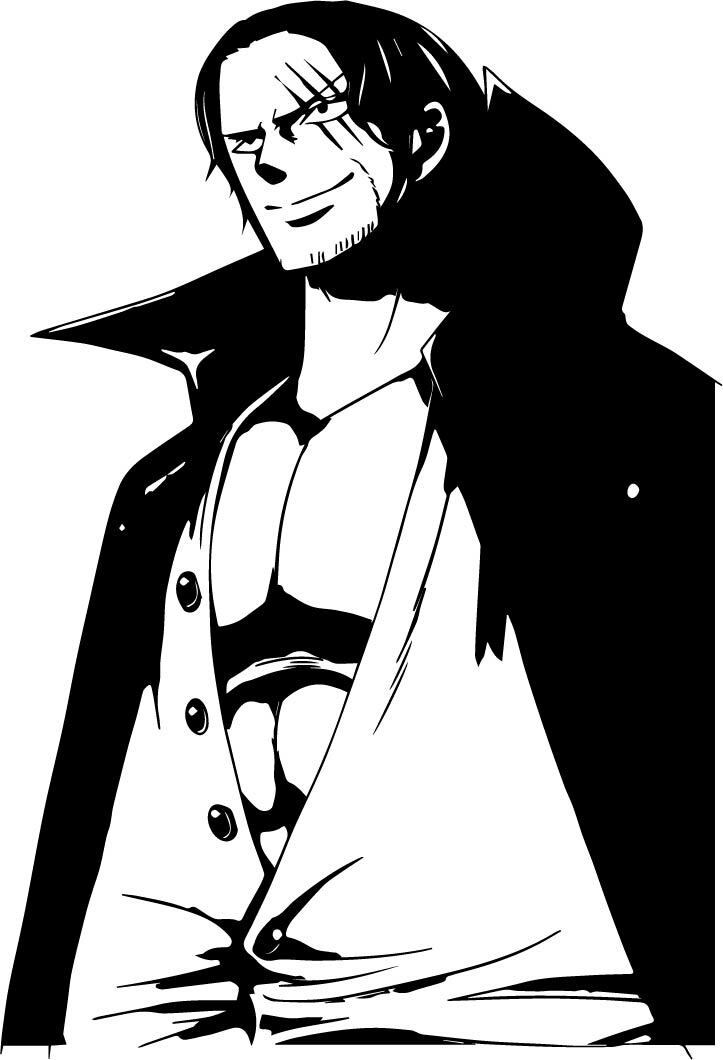 Shanks One Piece decal sticker for car/truck laptop window custom