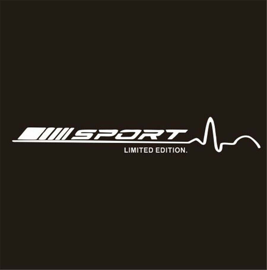 2pcs Car Truck Door Sport Black Vinyl Self-sticking Decal Sticker 78 x 11.5CM