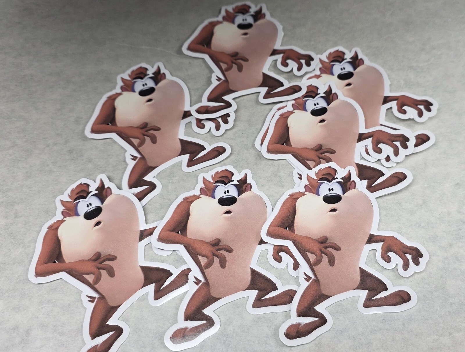 Vinyl Decal stickers custom made TAZ 4″ Tall laptop diecut