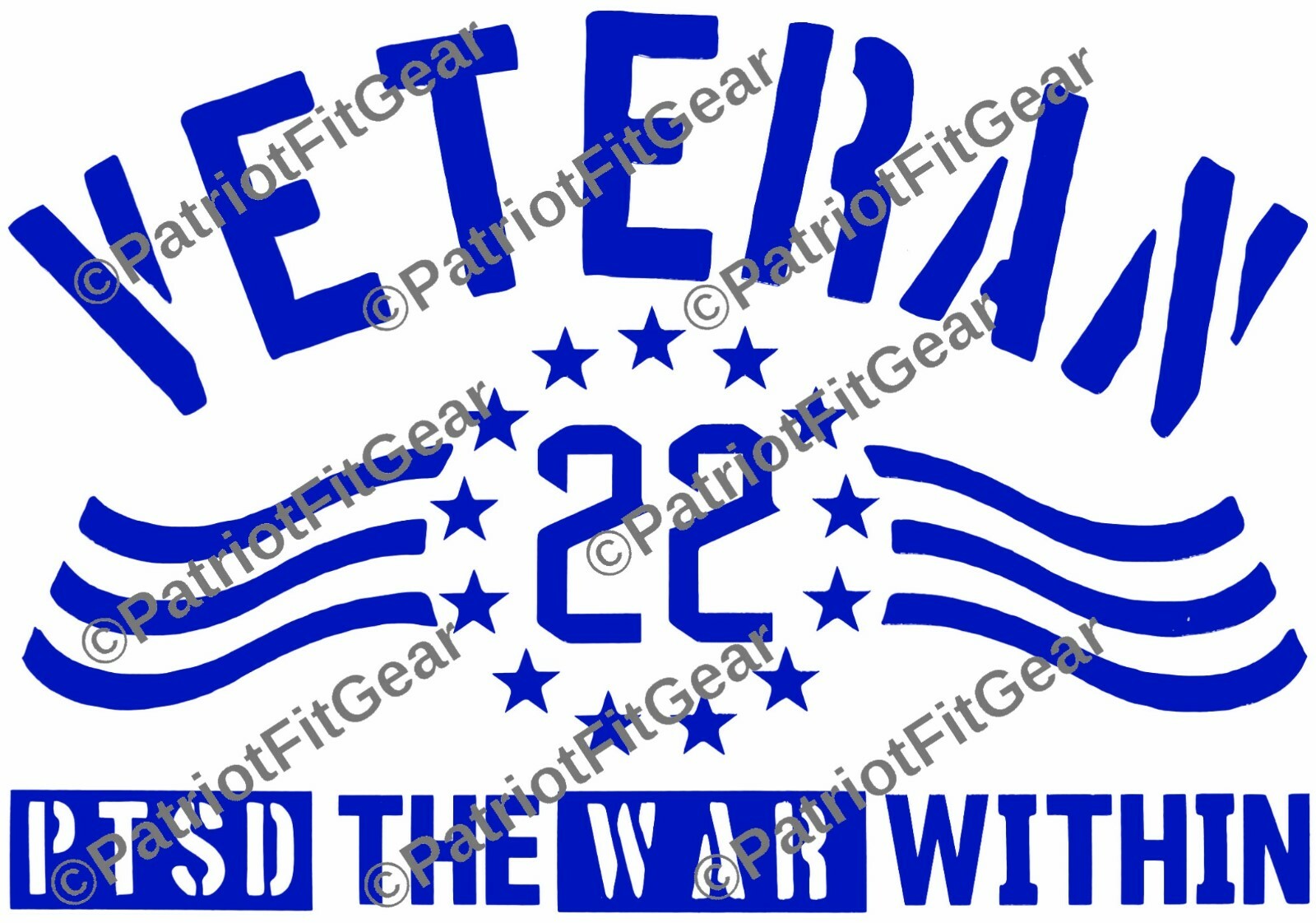 Veteran 22,The War Within,Suicide Awareness,PTSD,Support Our Troops,Vinyl Decal