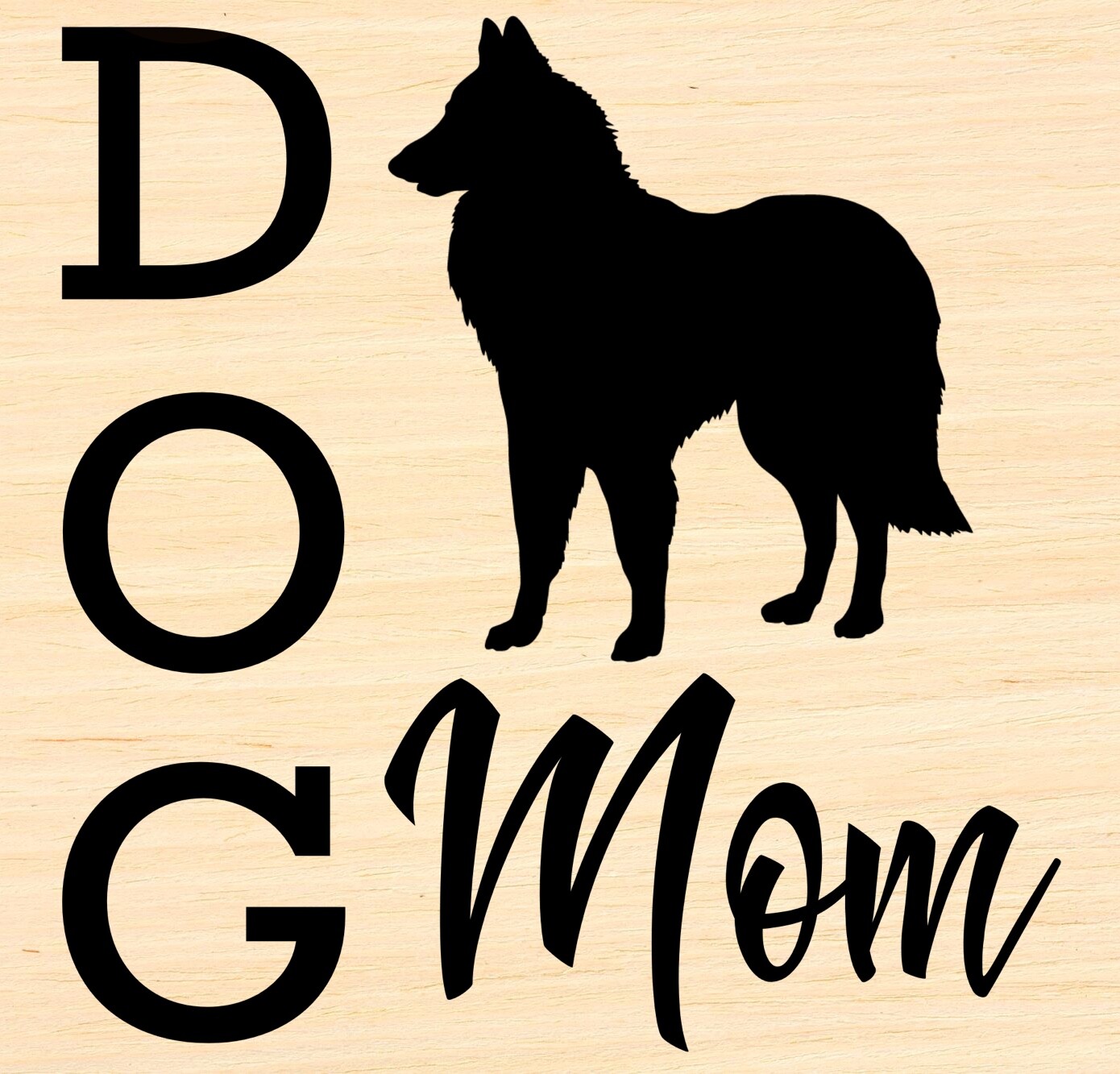 Vinyl Decal Car Signs Sticker You Pick Size & Color Dog Mom Belgian Sheepdog