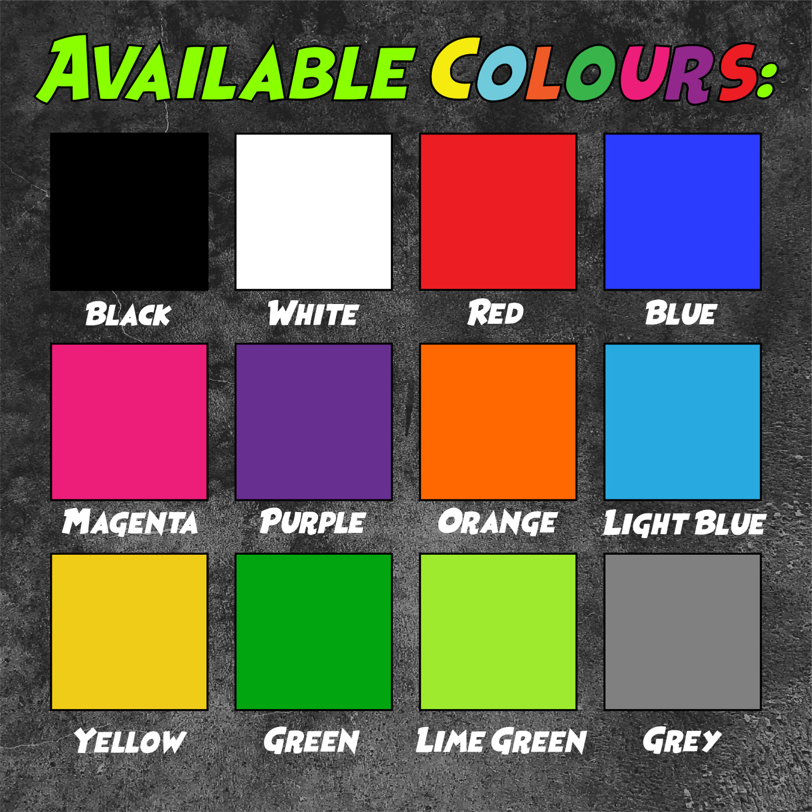 700mm CUSTOM STICKER – Vinyl Text Lettering Decal Name Shop Car Window Van Fun