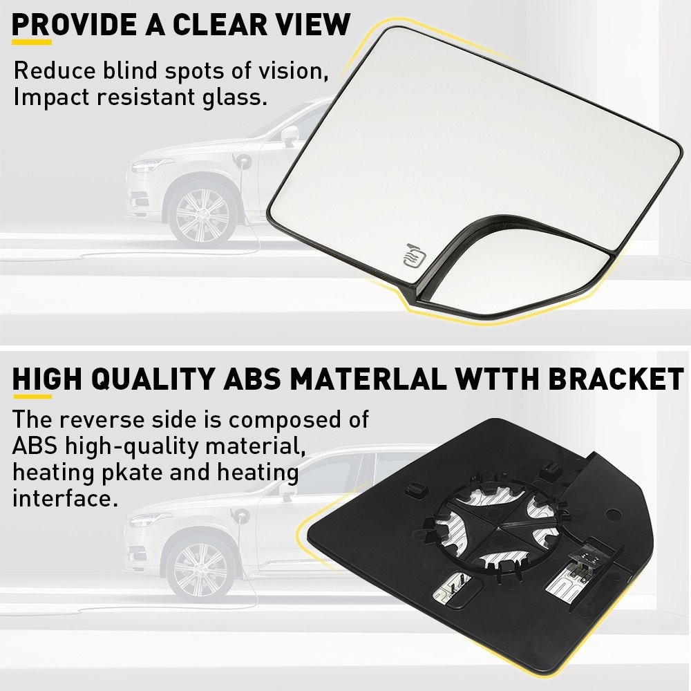 1/2Set RIGHT PASSENGER GLASS MIRROR SIDE REPLACEMENT FOR FORD 2015-2020 F150 PIC