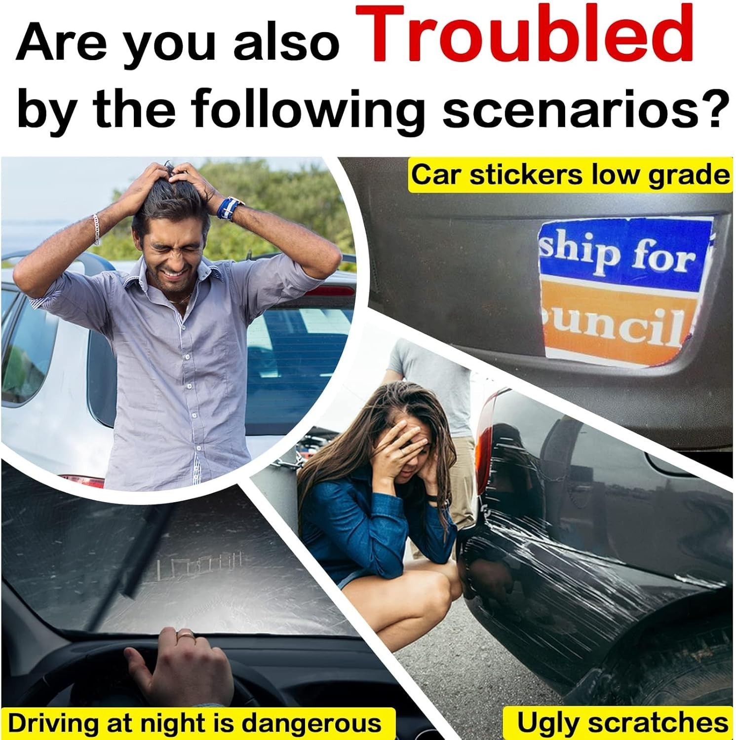 Student Driver Car Magnet Set: Humorous Safety Signs for Teen Drivers (3 Pcs)