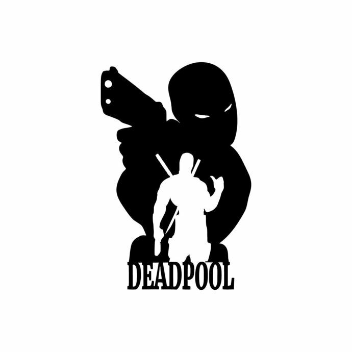Deadpool Silhouette Custom Vinyl Die Cut Decal