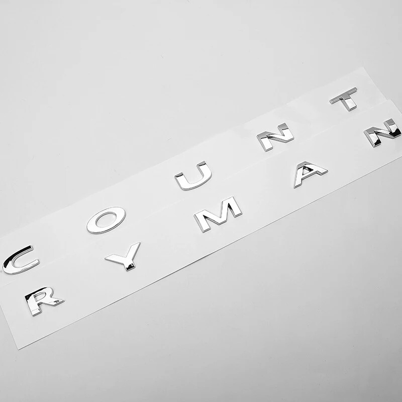 3d ABS Black Car Letters Countryman Trunk Emblem Badge Decal For Mini Cooper
