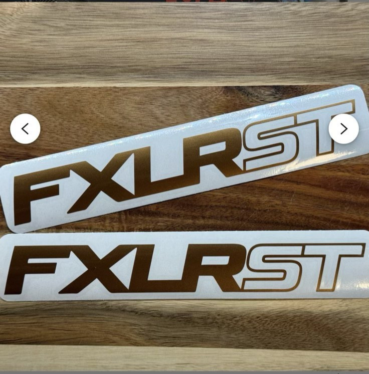 TWO (2) 10″ x 2″ FXLRST Vinyl Decals ANY Color FREE SHIP!