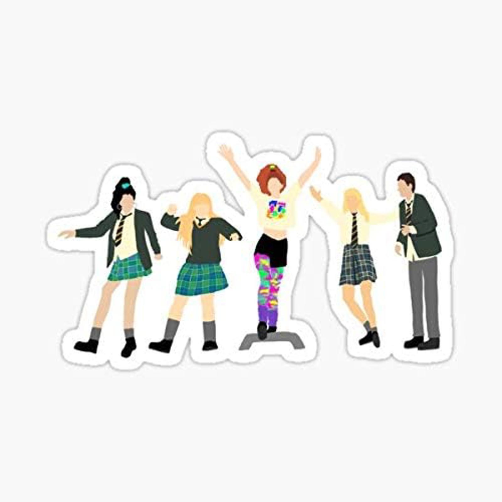 5″ Derry Girls Step Dancing With Orla Vinyl Bumper Sticker