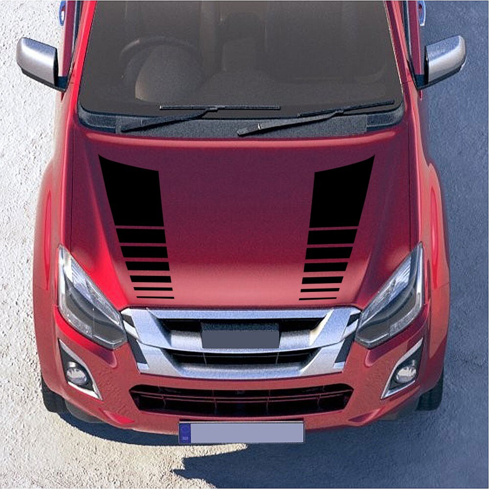 Car Stickers Hood Stripes Decals Deacoration Parts Removable Fit For Truck SUV
