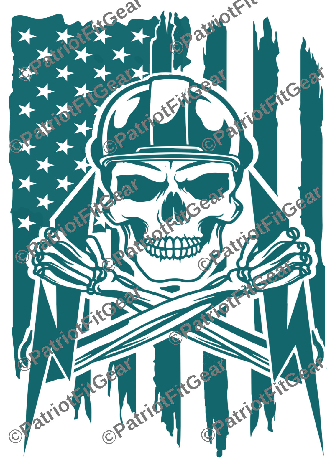 Lineman,Electrician,Line Work,Linemen,Skull,American Flag,Custom Vinyl Decal
