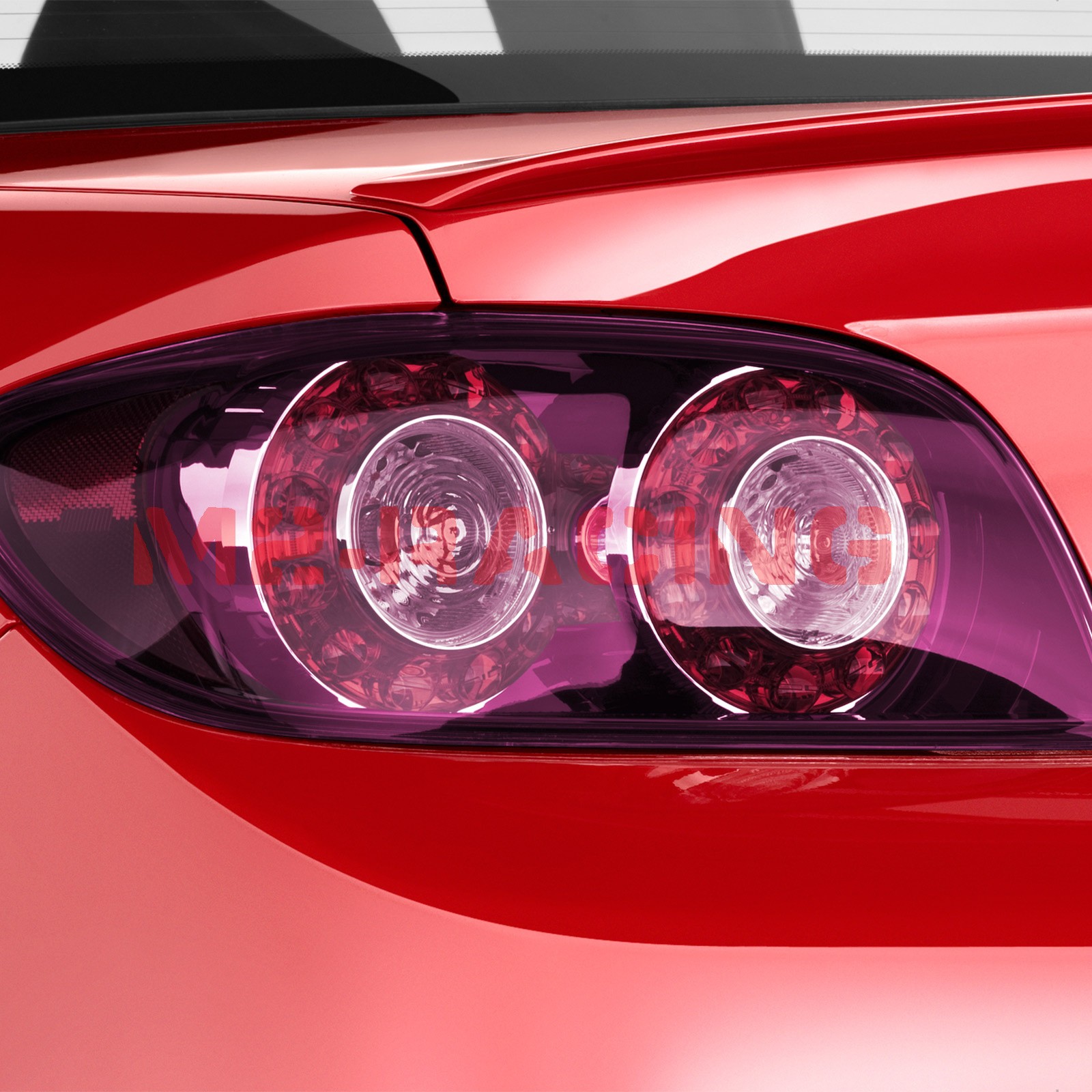 Gloss Pink Color Headlight Taillight Auto Protective Lamp Lights Tint Film Vinyl