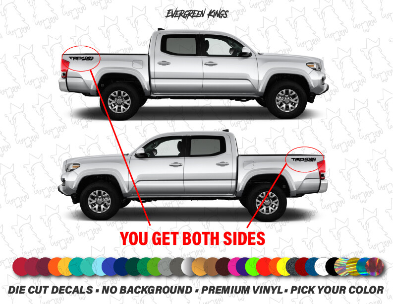 TRD 4×4 SPORT Decal Set for 95-24 Toyota Tacoma Tundra Truck Hilux 4wd Stickers